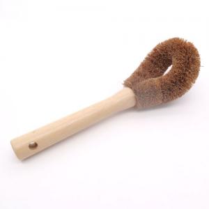 Dish Brush,Eco-Friendly Kitchen Dish Scrub Brush for Dishes(Pot Dish Scrubber),Coconut Fiber Bristle with Bamboo Handle,Dishwashing Brush with Handle for Pan