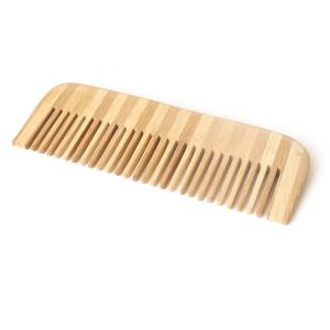 Natural Bamboo Wooden Hair Comb，Wide Mouth Bamboo Comb Medium 